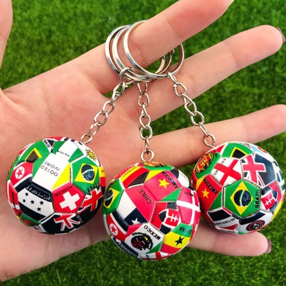 World Cup Soccer/Football Flag Keychain - Picture 4 of 7
